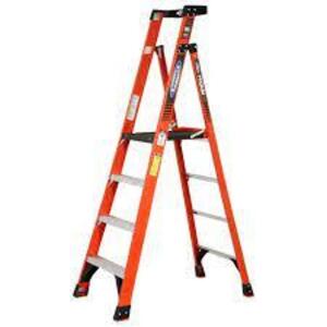 DESCRIPTION: (1) STEP LADDER, PODIUM BRAND/MODEL: WERNER #PDIA04 INFORMATION: ORANGE RETAIL$: $210.00 EA SIZE: 10' REACH QTY: 1