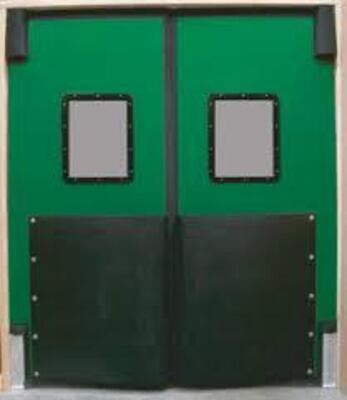 DESCRIPTION: (1) SET OF SWING DOORS WITH WINDOWS BRAND/MODEL: RUFF TUFF INFORMATION: TAN RETAIL$: $1400.00 TOTAL QTY: 1