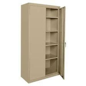 DESCRIPTION: (1) STORAGE CABINET BRAND/MODEL: SANDUSKY INFORMATION: TAN RETAIL$: $829.00 EA SIZE: 18" X 36" X 72" QTY: 1