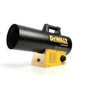 DESCRIPTION: (1) FORCED AIR PROPANE HEATER BRAND/MODEL: DEWALT #DXH125FAVHC INFORMATION: BLACK RETAIL$: $234.83 EA QTY: 1