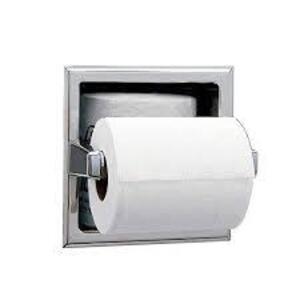 DESCRIPTION: (4) RECESSED TOILET TISSUE DISPENSER WITH STORAGE SPACE BRAND/MODEL: BOBRICK #B6637 INFORMATION: CHROME RETAIL$: $51.23 EA QTY: 4