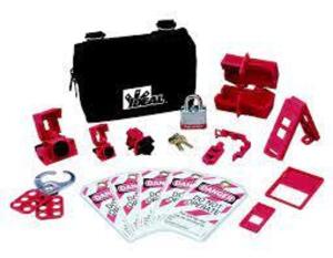 DESCRIPTION: (1) BASIC LOCKOUT TAGOUT KIT BRAND/MODEL: IDEAL INFORMATION: BLACK CARRY CASE RETAIL$: $181.95 EA SIZE: BASIC STARTER KIT QTY: 1