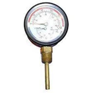 DESCRIPTION: (2) PRESSURE / TEMPERATURE GAUGE BRAND/MODEL: MILJOCO #62-1004 RETAIL$: $65.49 EA SIZE: 0-200 PSI QTY: 2