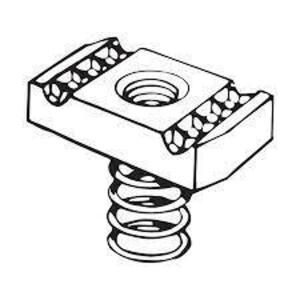 DESCRIPTION: (1) CASE OF (100) CHANNEL NUT, REGULAR SPRING BRAND/MODEL: FLEX STRUT #FS-1/2RS E/G RETAIL$: $11.41 EA SIZE: 1/2" QTY: 1