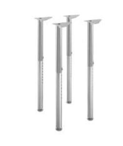 DESCRIPTION: (1) SET OF (4) ADJUSTABLE TABLE LEGS BRAND/MODEL: HON #S49000000 INFORMATION: PLATINUM METALLIC RETAIL$: $233.00 TOTAL QTY: 1