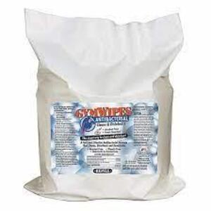 DESCRIPTION: (2) PACK OF (700) GYM WIPE ANTIBACTERIAL REFILL BRAND/MODEL: GYM WIPES #4LFA5 RETAIL$: $75.00 EA QTY: 2