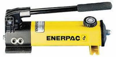 DESCRIPTION: (1) HYDRAULIC HAND PUMP BRAND/MODEL: ENERPAC #18Y532 RETAIL$: $572.14 EA SIZE: 1 Stages, 10,000 psi Max. Pressure 2nd Stage, 72 lb Max. H