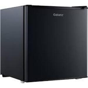 DESCRIPTION: (1) SINGLE DOOR MINI FRIDGE BRAND/MODEL: GALANZ #GL17BK INFORMATION: BLACK RETAIL$: $89.00 EA SIZE: 1.7 CU FT QTY: 1