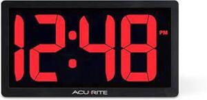 DESCRIPTION: (2) RED LED DIGITAL CLOCK BRAND/MODEL: ACURITE #75099M RETAIL$: $53.22 EA QTY: 2