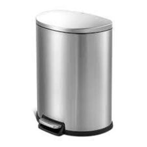 DESCRIPTION: (1) HEAVY DUTY TRASH CAN BRAND/MODEL: QUALIAZERO INFORMATION: STAINLESS RETAIL$: $58.46 EA SIZE: 13 GAL QTY: 1