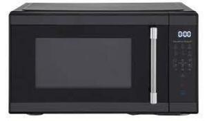 DESCRIPTION: (1) MID SIZE MICROWAVE OVEN BRAND/MODEL: HAMILTON BEACH INFORMATION: BLACK RETAIL$: $77.00 EA SIZE: 1.1 CU FT QTY: 1