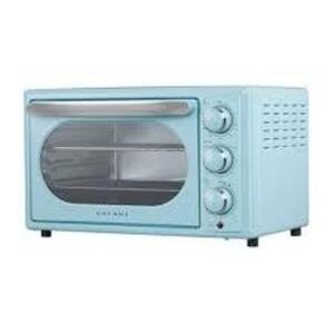 DESCRIPTION: (1) RETRO TOASTER OVEN BRAND/MODEL: GALANZ INFORMATION: BLUE RETAIL$: $50.00 EA SIZE: 0.9 QTY: 1