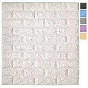 DESCRIPTION: (1) PEEL AND STICK 3D WALL PANEL BRAND/MODEL: ART3D INFORMATION: OFF WHITE RETAIL$: $109.99 EA SIZE: 32 SQ FT QTY: 1