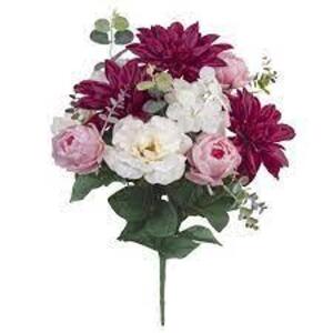 DESCRIPTION: (1) DAHLIA MIX BRAND/MODEL: MAINSTAYS # ZWMC-148A INFORMATION: BURGUNDY CREAM PINK QTY: 1