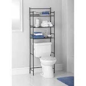 DESCRIPTION: (1) BATHROOM SPACE SAVER OVER THE TOILET STORAGE CABINET BRAND/MODEL: BETTER HOMES AND GARDENS INFORMATION: BRONZ RETAIL$: $85.00 EA QTY: