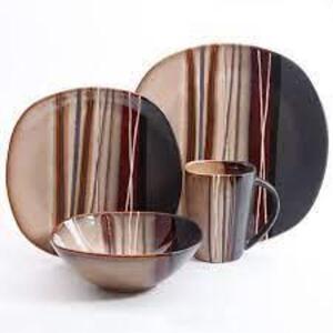 DESCRIPTION: (1) 16 SET DINNERWARE SET BRAND/MODEL: GIBSON #61591.16RM RETAIL$: $65.00 EA QTY: 1