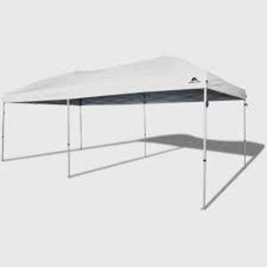 DESCRIPTION: (1) STRAIGHT LEG INSTANT CANOPY BRAND/MODEL: OZARK TRAIL INFORMATION: WHITE RETAIL$: $147.97 EA SIZE: 20X10 QTY: 1