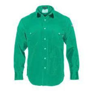 DESCRIPTION: (10) FLAME RESISTANCE BUTTON-UP SHIRT BRAND/MODEL: I-GUARD #JGNXLSTD-C9 INFORMATION: GREEN, 44R RETAIL$: 26.16 EACH SIZE: LARGE, IMAGES A