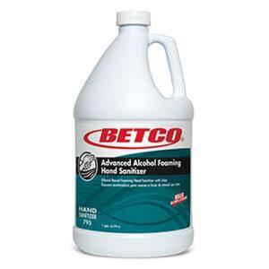 DESCRIPTION: (2) ALCOHOL FOAMING HAND SANITIZER BRAND/MODEL: BETCO #75504-00 RETAIL$: $131.99 TOTAL SIZE: 1 GALLON QTY: 2