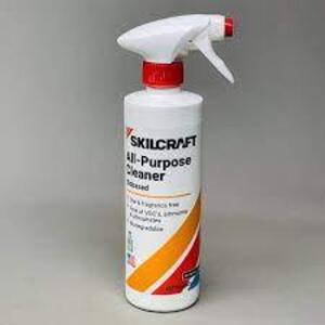 DESCRIPTION: (6) ALL PURPOSE CLEANER BRAND/MODEL: SKILCRAFT RETAIL$: $10.00 EA SIZE: 22 FL OZ QTY: 6