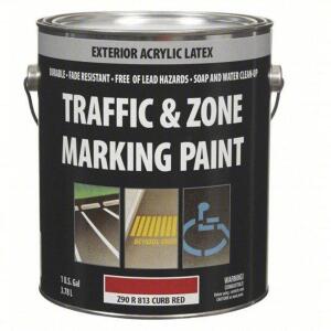 DESCRIPTION: (2) TRAFFIC ZONE MARKING PAINT BRAND/MODEL: SHERWIN-WILLIAMS #337VC1 INFORMATION: RED RETAIL$: $34.48 EA SIZE: 1 GALLON QTY: 2