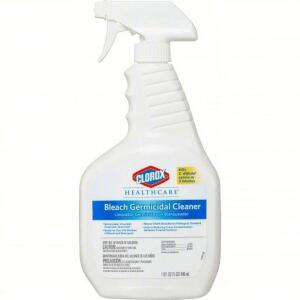 DESCRIPTION: (6) BLEACH GERMICIDAL CLEANER BRAND/MODEL: CLOROX HEALTHCARE #6VDE6 RETAIL$: $140.00 TOTAL SIZE: 32 OZ QTY: 6