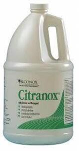 DESCRIPTION: (2) LIQUID ACID CLEANER AND DETERGENT BRAND/MODEL: ALCONOX CITRANOX #42X024 RETAIL$: $105.46 EA SIZE: 1 GALLON QTY: 2