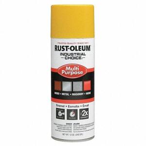 DESCRIPTION: (6) SPRAY PAINT BRAND/MODEL: RUST-OLEUM #6KN97 INFORMATION: YELLOW RETAIL$: $9.69 EA SIZE: 12 OZ QTY: 6