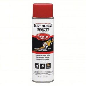 DESCRIPTION: (6) INVERTED STRIPING PAINT BRAND/MODEL: RUST-OLEUM #6KP12 INFORMATION: RED RETAIL$: $14.68 EA SIZE: 18 OZ QTY: 6