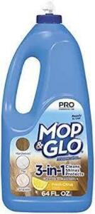 DESCRIPTION: (2) MULTI SURFACE FLOOR CLEANER BRAND/MODEL: MOP AND GLOW RETAIL$: 22.65 SIZE: 64 OZ QTY: 2