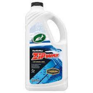 DESCRIPTION: (1) CAR WASH AND WAX BRAND/MODEL: TURTLE WAX ZIPWAX RETAIL$: $12.00 EA SIZE: 64 OZ QTY: 1