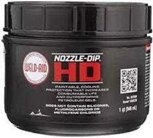 DESCRIPTION: (4) HEAVY DUTY NOZZLE DIP GEL BRAND/MODEL: WELD AID #24A412 RETAIL$: 9.6 SIZE: 16 OZ QTY: 4