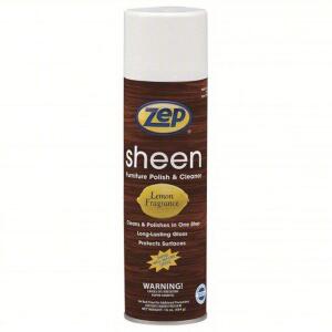 DESCRIPTION: (6) FURNITURE CLEANER AND POLISH BRAND/MODEL: ZEP #43NT01 INFORMATION: LEMON RETAIL$: $15.00 EA SIZE: 16 OZ QTY: 6