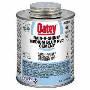 DESCRIPTION: (2) PIPE CEMENT BRAND/MODEL: OATEY #49K212 RETAIL$: $23.08 EA SIZE: 16 FL OZ QTY: 2