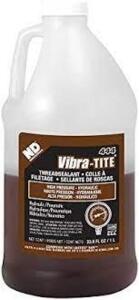 DESCRIPTION: (1) HIGH PRESSURE HYDRAULIC THREAD SEALANT BRAND/MODEL: VIBRA-TITE 444 RETAIL$: $20.89 EA SIZE: 33.8 FL OZ QTY: 1