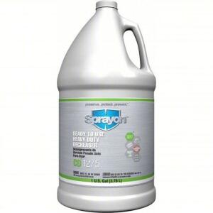 DESCRIPTION: (1) DEGREASER SOLVENT BASED BRAND/MODEL: SPRAYON CD1275 RETAIL$: $30.00 EA SIZE: 1 GALLON QTY: 1