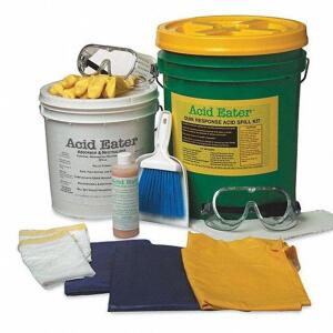 DESCRIPTION: (1) SPILL KIT FOR BATTERY ACID BRAND/MODEL: ACID EATER #3WMR4 RETAIL$: 236.99 SIZE: 5 GALLON BUCKET OF MATERIAL QTY: 1