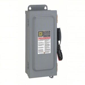 DESCRIPTION: (1) HEAVY DUTY SAFETY SWITCH BRAND/MODEL: SQUARE D #HU461 RETAIL$: $1212.13 EA SIZE: 30 AMP QTY: 1