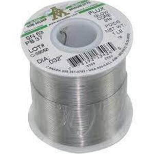 DESCRIPTION: (8) NO-CLEAN FLUX CORE SOLDER BRAND/MODEL: AIMSOLDER #SN63PB37 INFORMATION: FLUX GLOW CORE RETAIL$: $24.99 PER ROLL SIZE: .020" QTY: 8