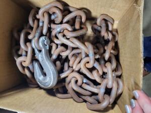 DESCRIPTION: (1) CHAIN WITH HOOKS BRAND/MODEL: MUST COME INSPECT QTY: 1