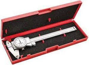 DESCRIPTION: (1) DIAL CALIPER BRAND/MODEL: STARRETT #92684331 INFORMATION: RED CARRY CASE RETAIL$: $140.00 EA SIZE: 0-12" QTY: 1