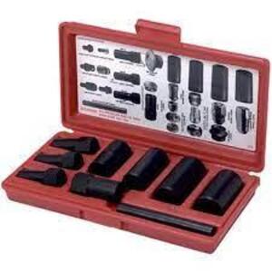 DESCRIPTION: (1) WHEEL LOCK REMOVAL SET BRAND/MODEL: KEN-TOOL INFORMATION: RED CARRY CASE RETAIL$: $87.25 EA SIZE: 9 PIECE QTY: 1