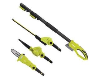 DESCRIPTION (1) SUN JJOE MULTI-TOOL SYSTEM BRAND/MODEL GTS4001C ADDITIONAL INFORMATION TRIMMER/POLE-SAW/BLOWER/RETAILS AT $150.92 THIS LOT IS ONE MONE