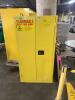 DESCRIPTION: (1) SAFETY FLAMMABLE STEEL CABINET BRAND/MODEL: JAMCO/BM44 INFORMATION: YELLOW, MANUAL CLOSE DOORS RETAIL$: $1,658.34 SIZE: 34-Inch x 18- - 2