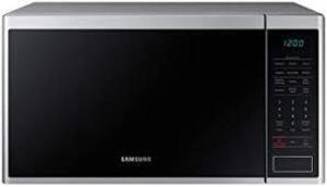 DESCRIPTION: 1.4 CU FT COUNTERTOP MICROWAVE OVEN-STAINLESS STEEL BRAND/MODEL: SAMSUNG MS14K6000AS INFORMATION: 1000 WATTS RETAIL$: $179.00 SIZE: 1.4 C