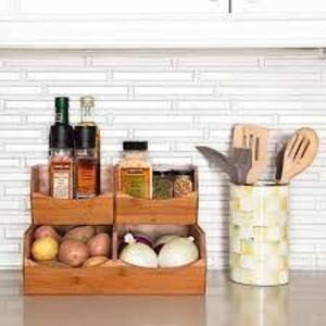 DESCRIPTION: CLASSICS STACKABLE BIN ORGANIZER (SET OF 3) BRAND/MODEL: SEVILLE RETAIL$: $24.99 QTY: 1