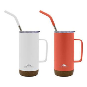 DESCRIPTION: 2-PACK OF 16 OZ. STAINLESS STEEL TUMBLERS BRAND/MODEL: HIGH SIERRA QTY: 1