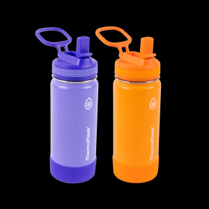 DESCRIPTION: 2-PACK OF 16 OZ. STAINLESS STEEL WATER BOTTLES BRAND/MODEL: THERMOFLASK INFORMATION: $31.99 NEW QTY: 1