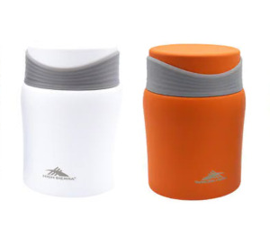 DESCRIPTION: 2-PACK OF 24 OZ. INSULATED STAINLESS STEEL FOOD JARS BRAND/MODEL: HIGH SIERRA INFORMATION: $28.99 NEW QTY: 1