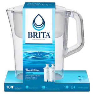 DESCRIPTION: (2) CHAMPLAIN WATER FILTER PITCHERS BRAND/MODEL: BRITA INFORMATION: $42.99 NEW EACH QTY: 2